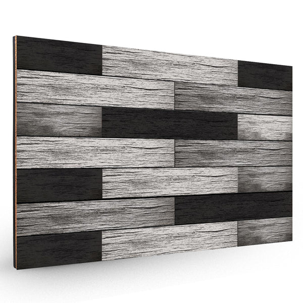 Black Wood Planks Backboard