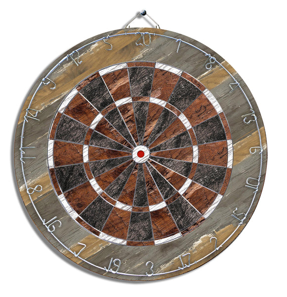 Black and Brown Dart Board