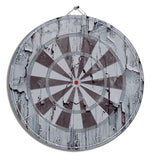 Gray Wooden Dart Board