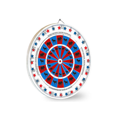 Voting Decisions Dart Board